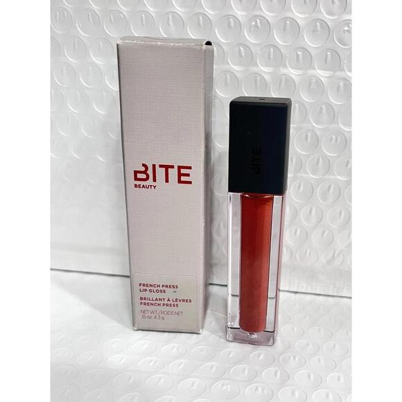 BITE Beauty French Press Lip Gloss Dirty Chai – Limited Edition Full Size NIB - Picture 2 of 7